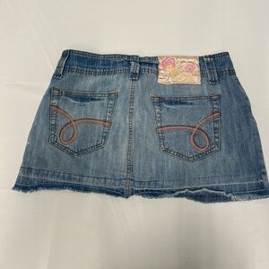 Vintage Y2 K Jean skirt, ultra low rise, size 5